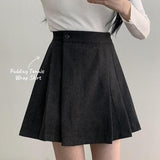 Pudding Tennis Pleated Pleated Spandex Back Bendable Wrap Skirt (3 colors)