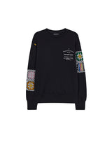 GRANNY SQUARE SWEATSHIRT BLACK (6691428434038)