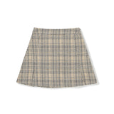 Tweed Set-up Mini Skirt [GREY] (6618879524982)