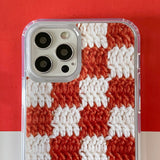 CHECKERBOARD HARD JELL CASE_ORANGE