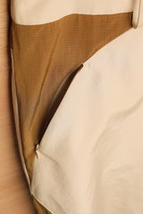 アシンメトリーウェーブパンツ / ASYMMETRIC WAVE PANTS-BROWN ECRU