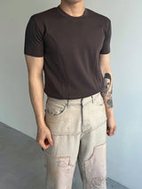 ダブルカットマッスルフィット半袖tシャツ(3colors)
