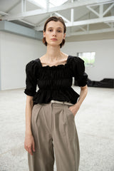 Magnolia puffy cotton blouse (6569462497398)