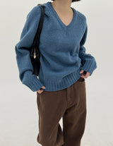 RajVネックニット/Raj V-neck Knit (6color)