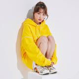 Oversize Front Line Hoodie Yellow (6600738275446)
