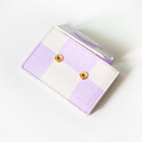 シェイプオブウォレット / 'shape of' wallet - purple check