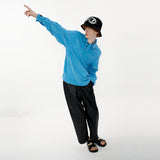 Melting Button Shirt [Aqua] (6592395706486)