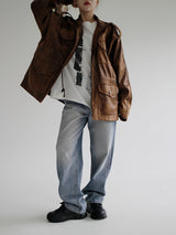 コーナーピンクデニムパンツ / no.743 Corner Pink Denim Pants