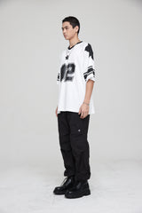 フットボールスタージャージオーバーサイズTシャツ / FOOTBALL STAR JERSEY OVERSIZED T-SHIRT OFF WHITE