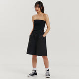 サイドスリットチューブトップ / SIDE SLIT TUBE TOP BLACK
