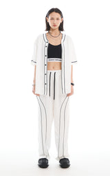  SATIN LINE PANTS_WHITE