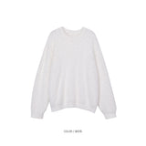 (ユニセックス) ベーシックウィンターアンゴラニット(12color)