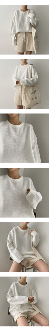 カーダーラウンドスウェットシャツニットウェア / Cardor Round Sweatshirt Knitwear