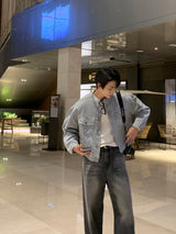 LMN flatt brush wide denim pants (3 colors)