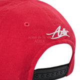 SCRIPT LOGO CHAIN EMBROIDERY WASHING BALL CAP RED