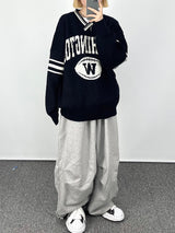 ウォッシングトーンVネックニットウェア/Washington V-neck Knitwear