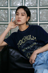 Stockholm short sleeve T-shirts navy (6594390982774)