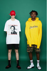 NE baseball logo hoodie - Yellow (4622107639926)