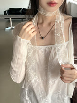 モルディサマーシースルークーリング長袖カーディガン / Moldy summer see-through cooling long-sleeved cardigan