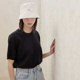 VZ Stud Basic Drop Bucket Hat / White