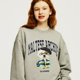 (裏起毛) プレッピーマルチーズスウェットシャツ/(Napping)Preppy maltese sweatshirts