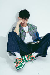 リネンチェックハーフシャツ / LINEN CHECK HALF SHIRTS