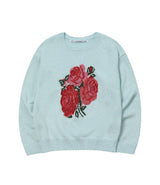 FLOWER KNIT SWEATER(SKY BLUE)