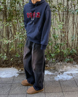 1992 ブックルナッピングクロップフードTシャツ/1992 Bookle napping crop hood t-shirt 2color