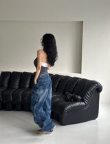 5 colors layered halter neck sleeveless