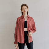 STRIPE OVER SHIRT_RED (6600106410102)