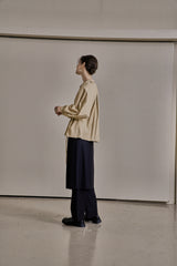 ウールツイルセットアップスカート/WOOL TWILL SETUP SKIRT_NAVY
