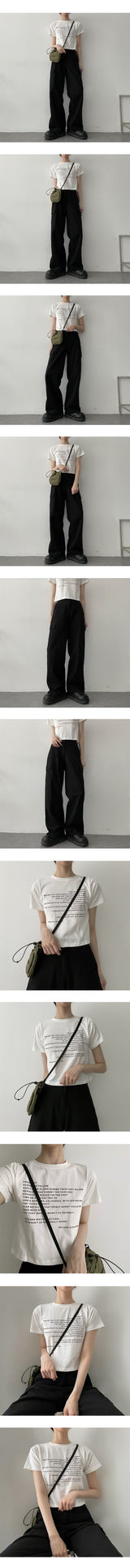 オンネバンディングコットンポケットカーゴワイドパンツ / Onne Banding Cotton Pocket Cargo Wide Pants