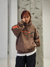 VENTIQUE Pigment Bat Napping Hoodie 2color