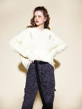 DAMAGE COLLAR KNIT (6635438932086)