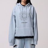 フラワーピグメントオーバーフィットアフーディー/Flower pigment over fit a hoodie_3color