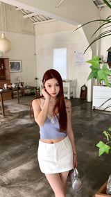 Reality V Lace Sleeveless Tee