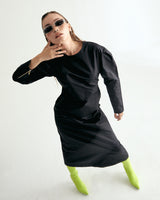 CN STRING MAXI ONEPIECE - GLOSSY BLACK (6635994054774)