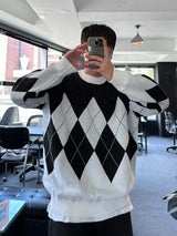 Never roil Overfit Argyle Knit