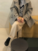 Zelda double pea coat