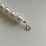 [92.5silver] swirl pearl necklace_4mm
