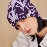 VA Spread Square Jacquard Beanie / Purple