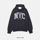 オーバーサイズフィットプレミアムNYCデュアルペーパーフーディー/Oversized fit Premium NYC Dual Paper Hood (4 colors)
