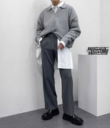 ハッチカラーニットウェア/SK Hacchi Collar Knitwear (4 colors)