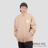 Flower Fleece Jacket Begie (4600440029302)