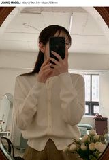 RE Cashmere Round Knit Cardigan (12color)