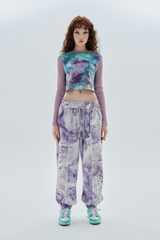 マーブルジョガーパンツ / marble jogger pant_purple