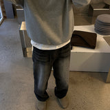 NT BLACK WIDE DENIM PANT'S