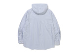 スライドスリットフーディシャツ / SIDE SLIT HOODIE SHIRT_SKY BLUE