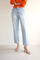 ハニーボーイ・ジーンズ／クロップストレートデニムパンツ / HONEYBOY JEANS / CROP STRAIGHT DENIM PANTS