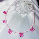 Butterfly beads necklace